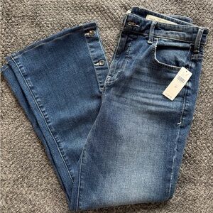 NWT Anthropologie High-Rise Bootcut Denim Jeans size 28 MSRP $148